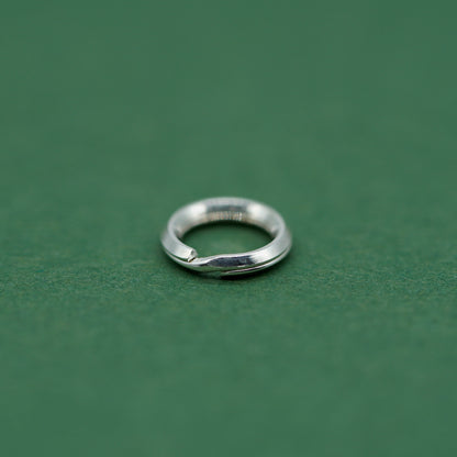 Wholesale Sterling Silver Bevelled Split Rings For Charms 5mm, 6mm, 7mm, 8mm - Jewellery Making, Jewellery Findings