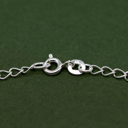 Sterling Silver 2.7mm Open Curb Chain Bracelet