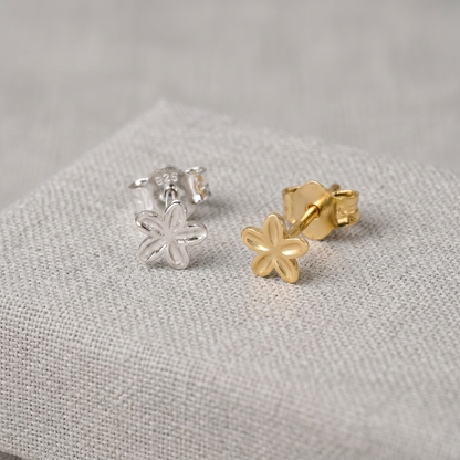 4mm Flower Stud Earrings