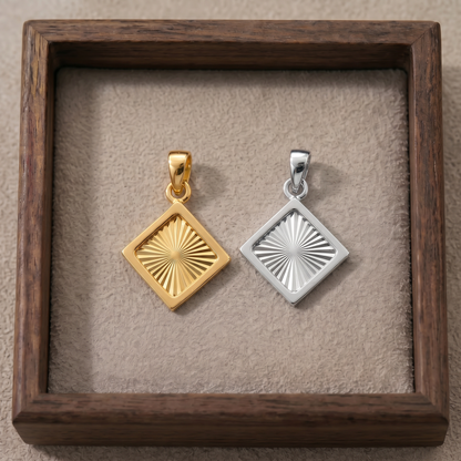 Diamond Sunburst Pendant