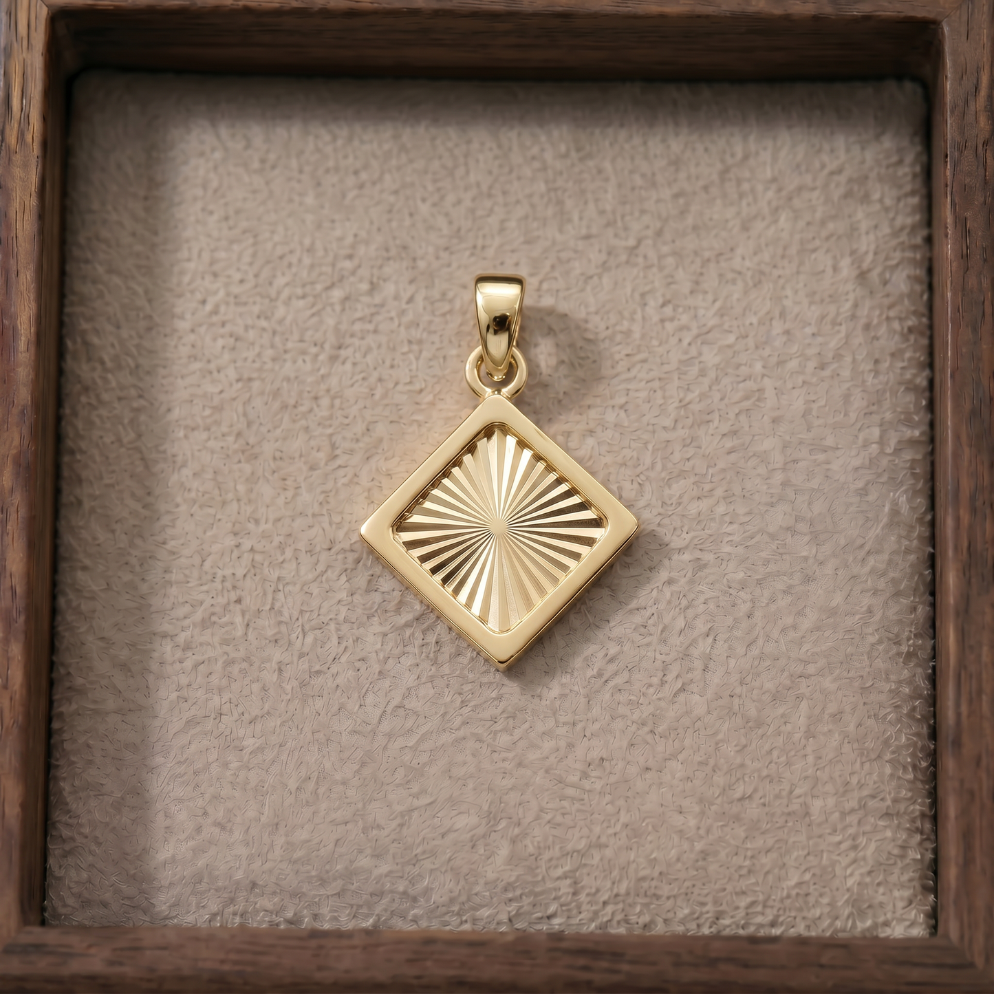 Diamond Sunburst Pendant