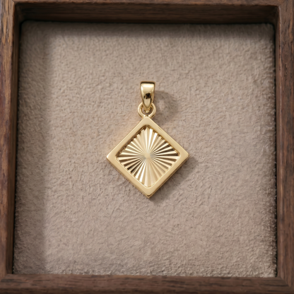 Diamond Sunburst Pendant