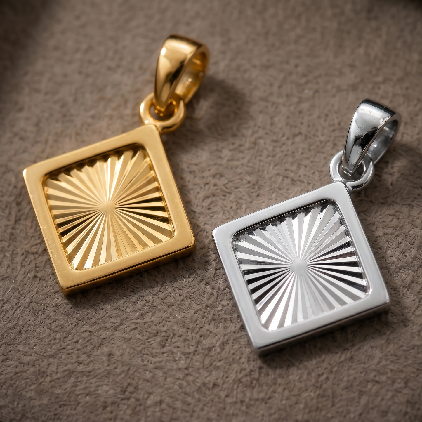 Diamond Sunburst Pendant