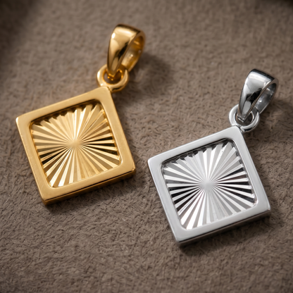 Diamond Sunburst Pendant
